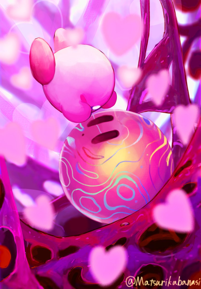 kirby and void termina (kirby and 1 more) drawn by matsurikabanasi