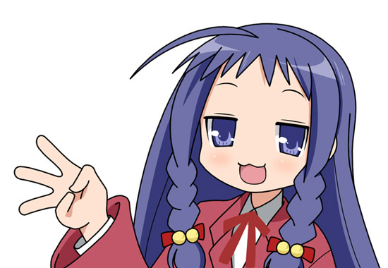 ayase yue (lucky star and 1 more) drawn by kasuga_yukihito