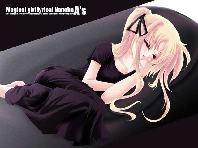 fate testarossa and bardiche (lyrical nanoha and 2 more) drawn by frapowa