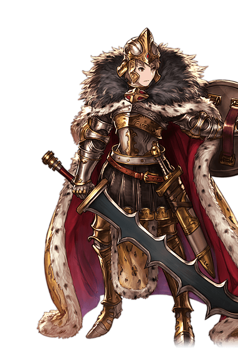 gran and weapon master (granblue fantasy) drawn by minaba_hideo