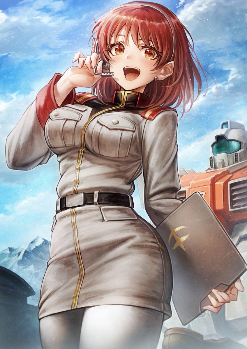 ground gm and noel anderson (gundam and 1 more) drawn by oyu_udon