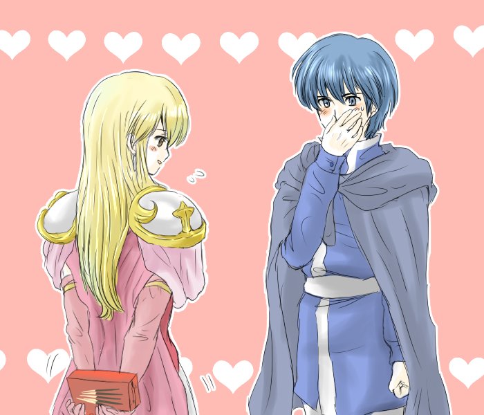 lachesis and finn (fire emblem and 1 more) drawn by pochikome