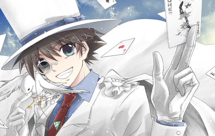 kaitou kid (meitantei conan and 1 more) drawn by tenkei