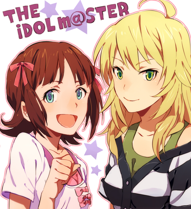 hoshii miki and amami haruka (idolmaster) drawn by tenkasu_(mochi)