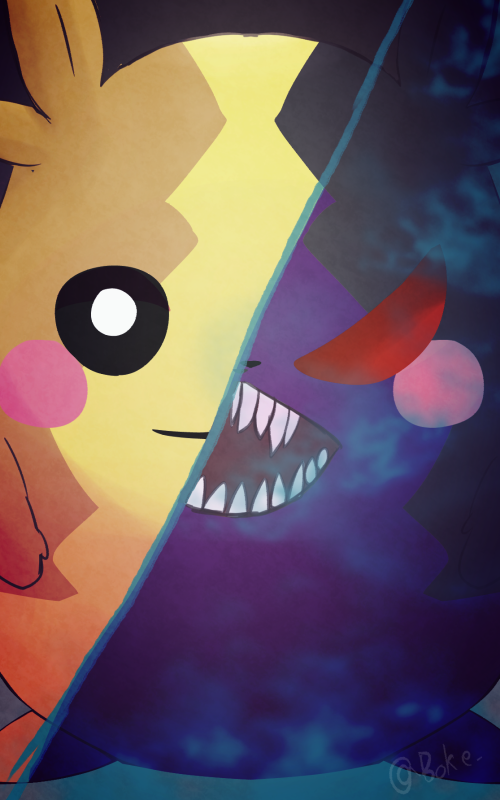morpeko (pokemon and 4 more) drawn by boke-chan