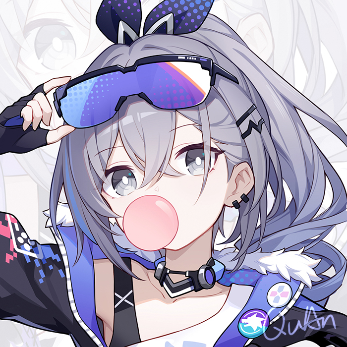 silver wolf (honkai and 1 more) drawn by quan_(kurisu_tina)
