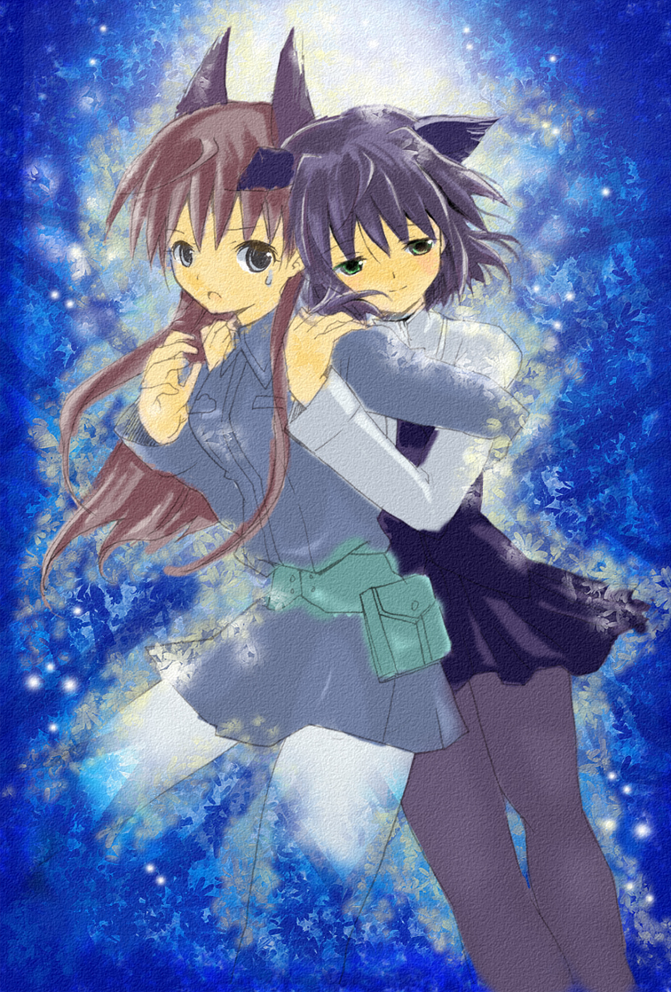 sanya v. litvyak and eila ilmatar juutilainen (world witches series and 1 more) drawn by shiawase_usagi