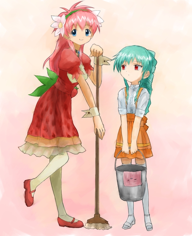 milfeulle sakuraba and vanilla h (galaxy angel) drawn by nyama