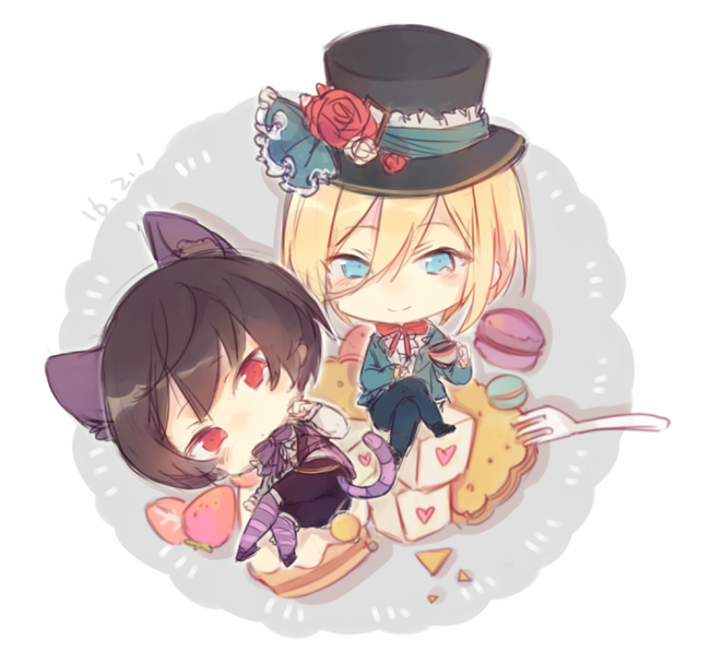 sakuma ritsu and tenshouin eichi (ensemble stars!) drawn by saku_(l714884548)