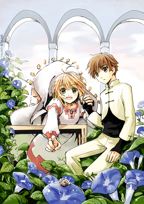 li "xiaolang" and "sakura" hime (tsubasa chronicle) drawn by fancybetty