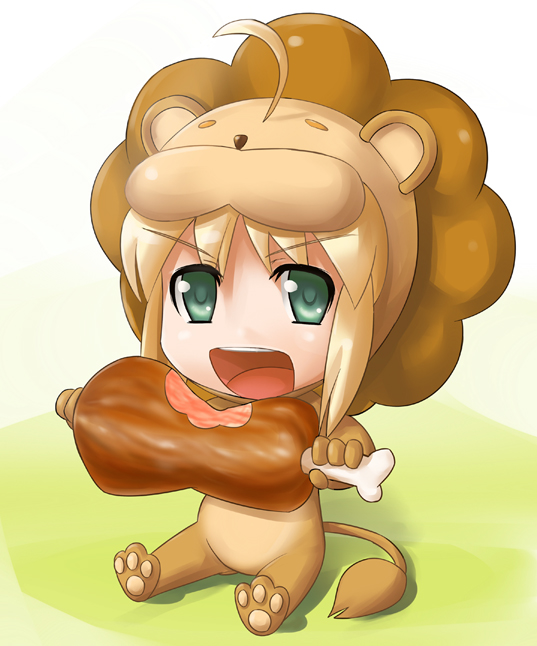 artoria pendragon, saber, pon de lion, and saber lion (fate and 3 more) drawn by sugar_(sugarless)