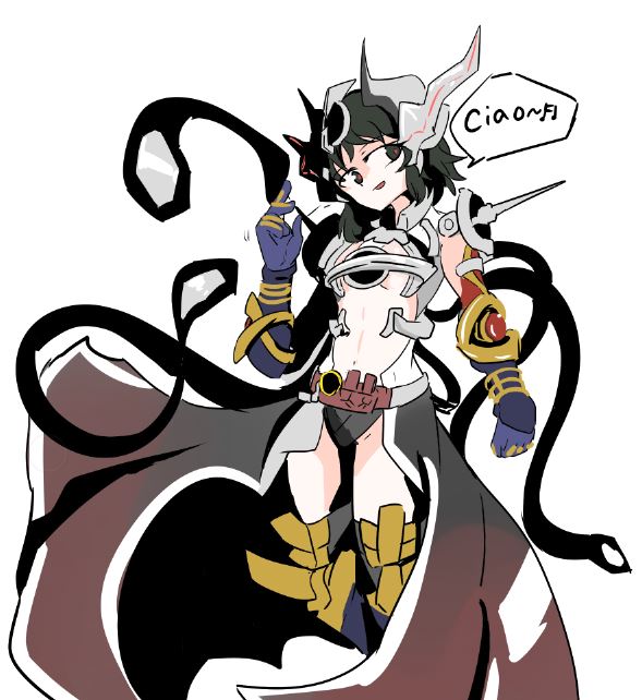 kohinata miku, kamen rider evol, evolto, and evol blackhole (kamen rider and 2 more) drawn by vegs