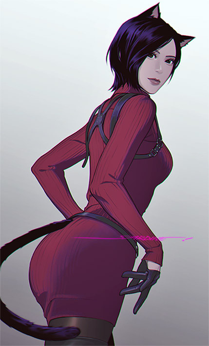 ada wong (resident evil and 1 more) drawn by sardine_(kjr0313)