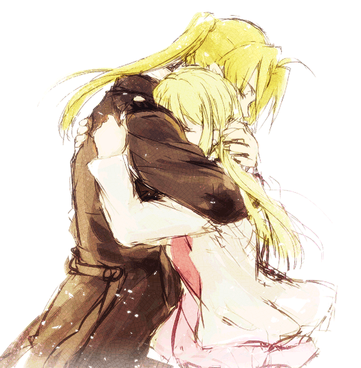 edward elric and winry rockbell (fullmetal alchemist) drawn by tsukuda0310
