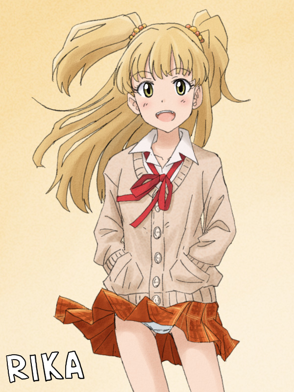 jougasaki rika (idolmaster and 1 more) drawn by lielos