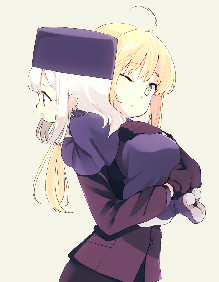 artoria pendragon, saber, and illyasviel von einzbern (fate and 2 more) drawn by 87banana
