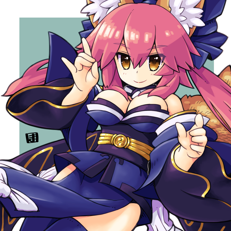 tamamo and tamamo no mae (fate and 1 more) drawn by mawaru_(mawaru)