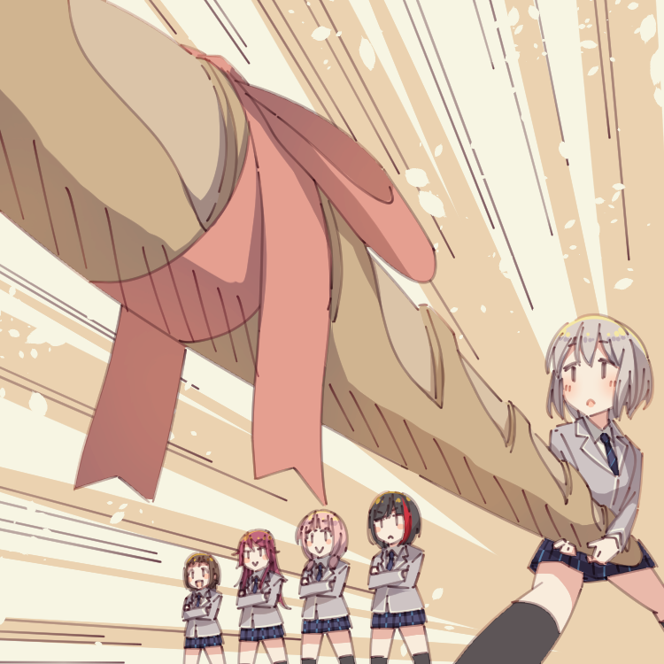 mitake ran, aoba moca, uehara himari, udagawa tomoe, and hazawa tsugumi (bang dream!) drawn by ayasaka