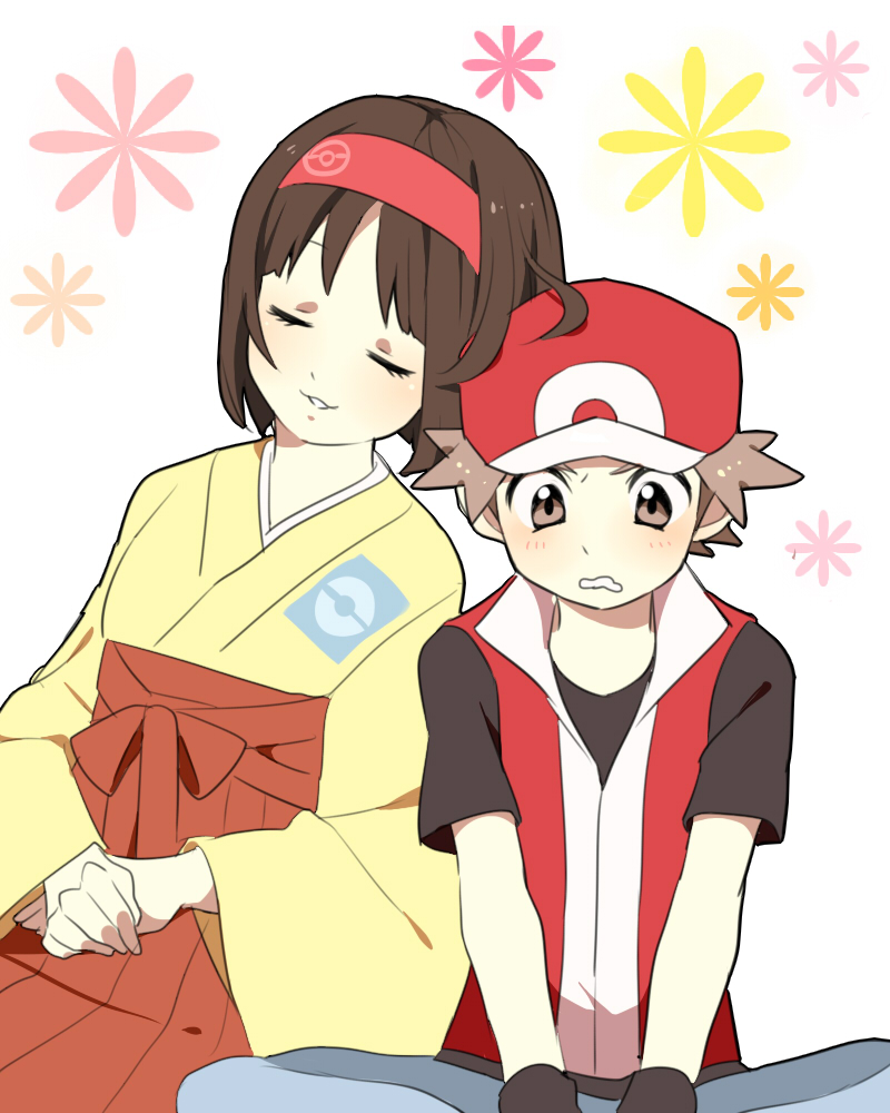 red and erika (pokemon and 1 more) drawn by pumpkinpan