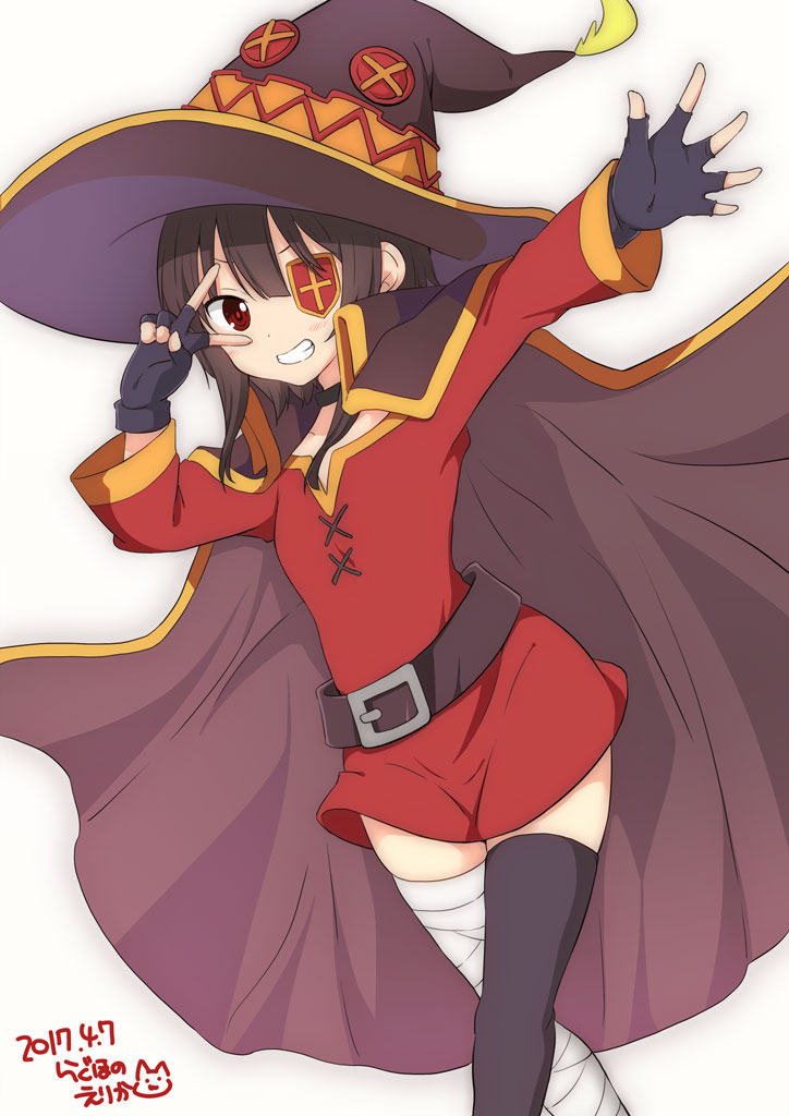 megumin (kono subarashii sekai ni shukufuku wo!) drawn by ragho_no_erika