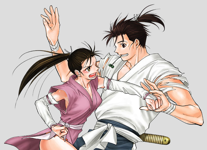 sanada tsubura and mutsu takato (shura no toki) drawn by shiga_sumito