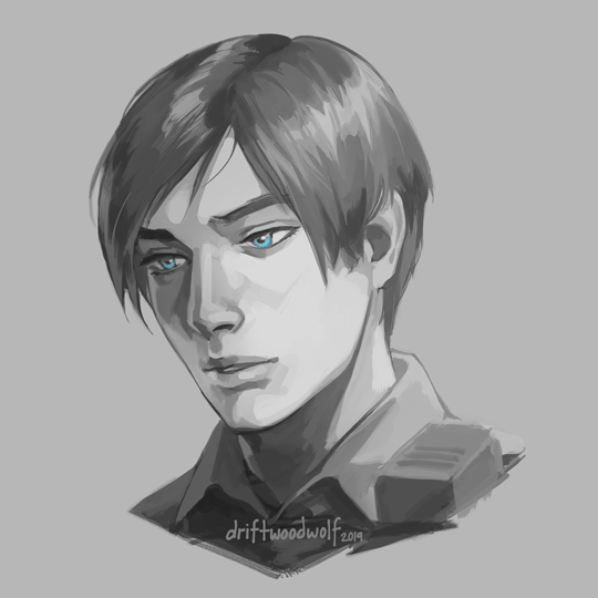 leon s. kennedy (resident evil and 1 more) drawn by driftwoodwolf