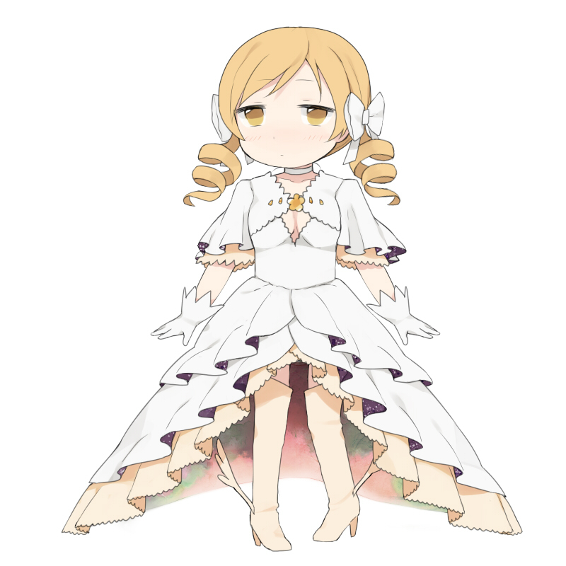 kaname madoka, tomoe mami, and ultimate madoka (mahou shoujo madoka magica) drawn by tsuduya_(knt31)