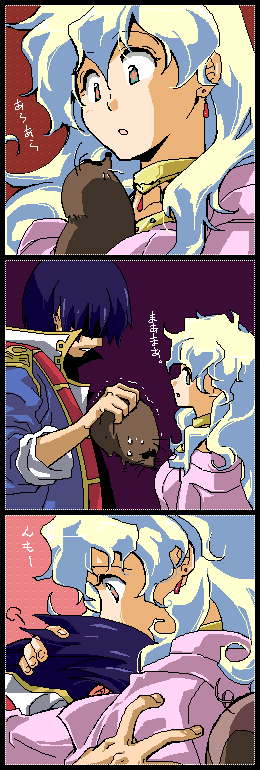 nia teppelin, simon, and boota (tengen toppa gurren lagann) drawn by akutsu_(yuumi)