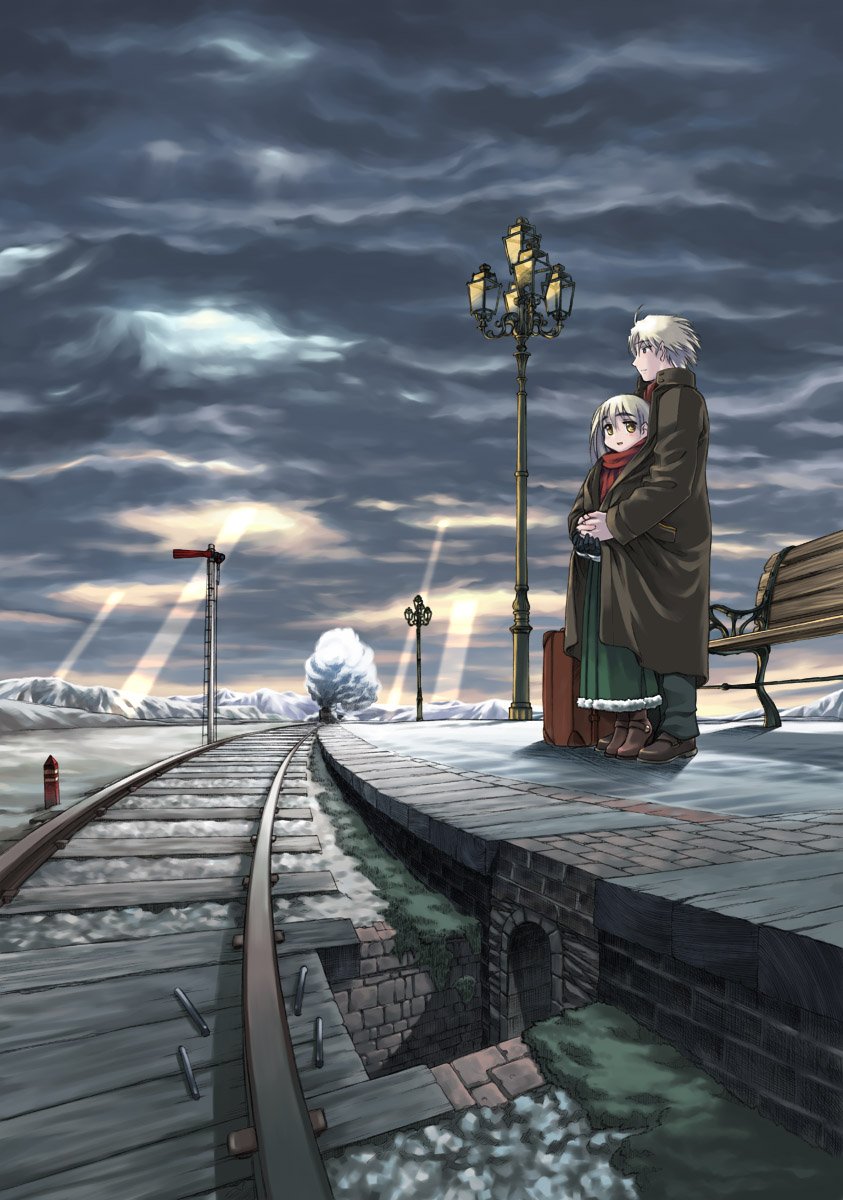 emma and kuu klein (seven-bridge) drawn by nakamura_tetsuya