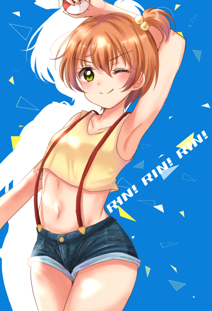 hoshizora rin and misty (pokemon and 2 more) drawn by eneco