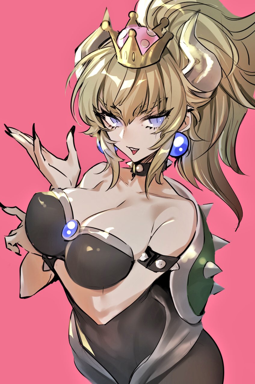 bowsette (mario and 1 more) drawn by maruchi