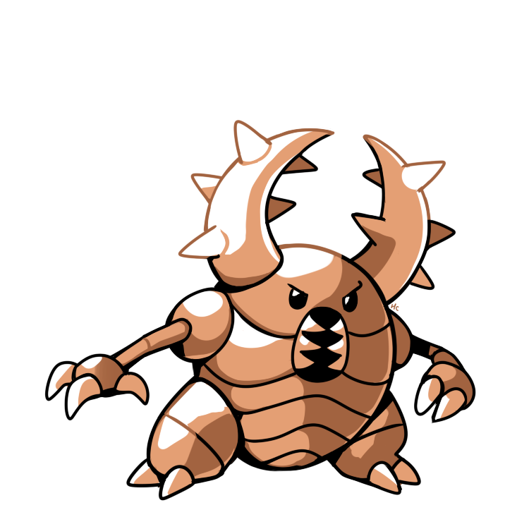 pinsir (pokemon and 1 more) drawn by rumwik