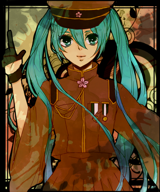 hatsune miku (vocaloid and 1 more) drawn by zeraniumu