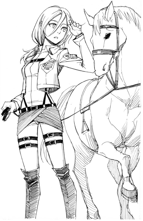 krista lenz (shingeki no kyojin) drawn by yangsalt_(kibkibe)