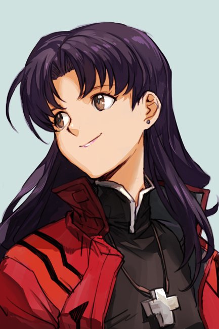 katsuragi misato (neon genesis evangelion) drawn by hungry_clicker