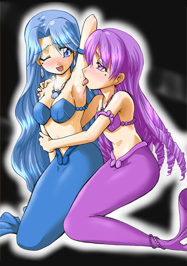 noel and caren (mermaid melody pichi pichi pitch) drawn by jouwan