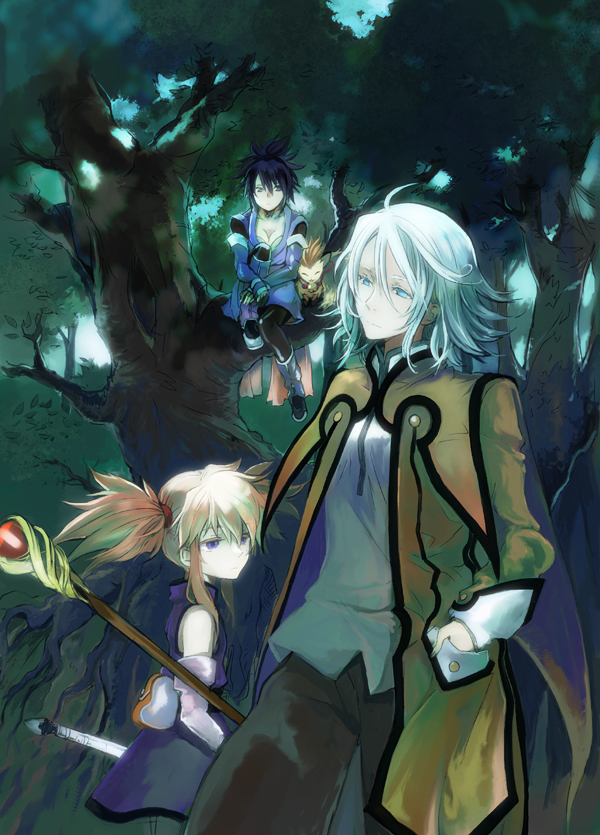 fujibayashi sheena, presea combatir, raine sage, and corrine (tales of and 1 more) drawn by mooche