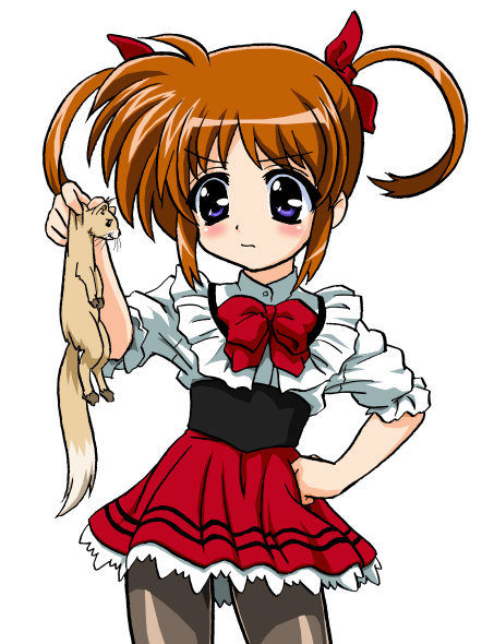 takamachi nanoha and yuuno scrya (lyrical nanoha and 3 more)
