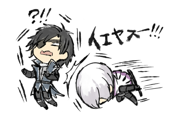 date masamune and ishida mitsunari (sengoku basara) drawn by toruglose
