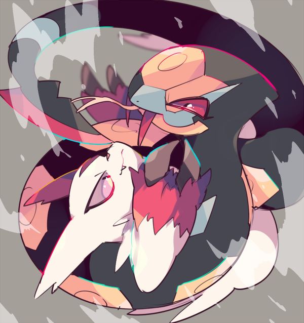 zangoose and seviper (pokemon) drawn by takashino_(noni-nani)