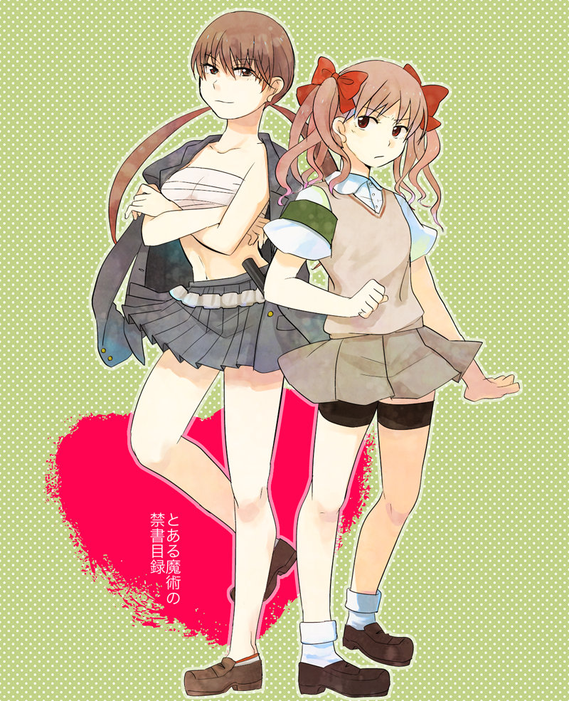 shirai kuroko and musujime awaki (toaru majutsu no index and 1 more) drawn by teteteko
