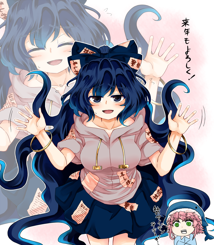yorigami shion and okunoda miyoi (touhou) drawn by zetsumame