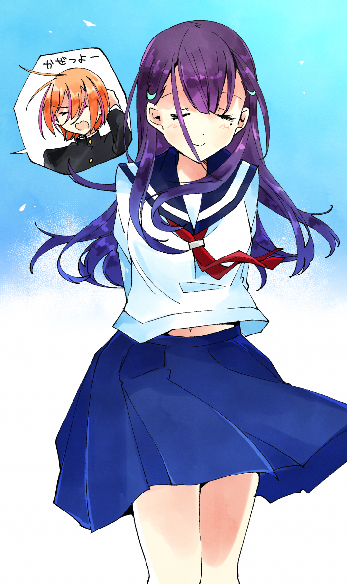 ichinose hotaru and himuro mizuki (22/7) drawn by trefle_r