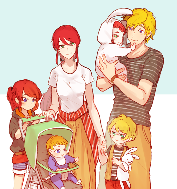 pyrrha nikos and jaune arc (rwby) drawn by sora_(efr)