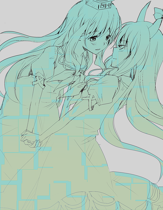 kamishirasawa keine and ex-keine (touhou) drawn by kurot