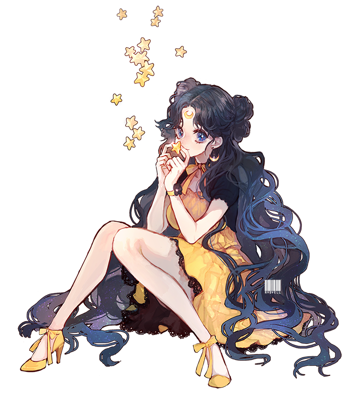 luna (bishoujo senshi sailor moon) drawn by ryoyell