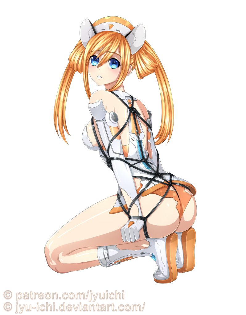 orange heart (neptune and 1 more) drawn by jyu_ichi