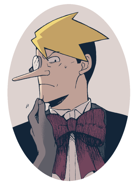 luke atmey (ace attorney and 1 more) drawn by minashirazu
