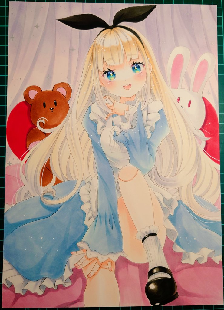 alice (alice's adventures in wonderland) drawn by mimi_(mini1474)