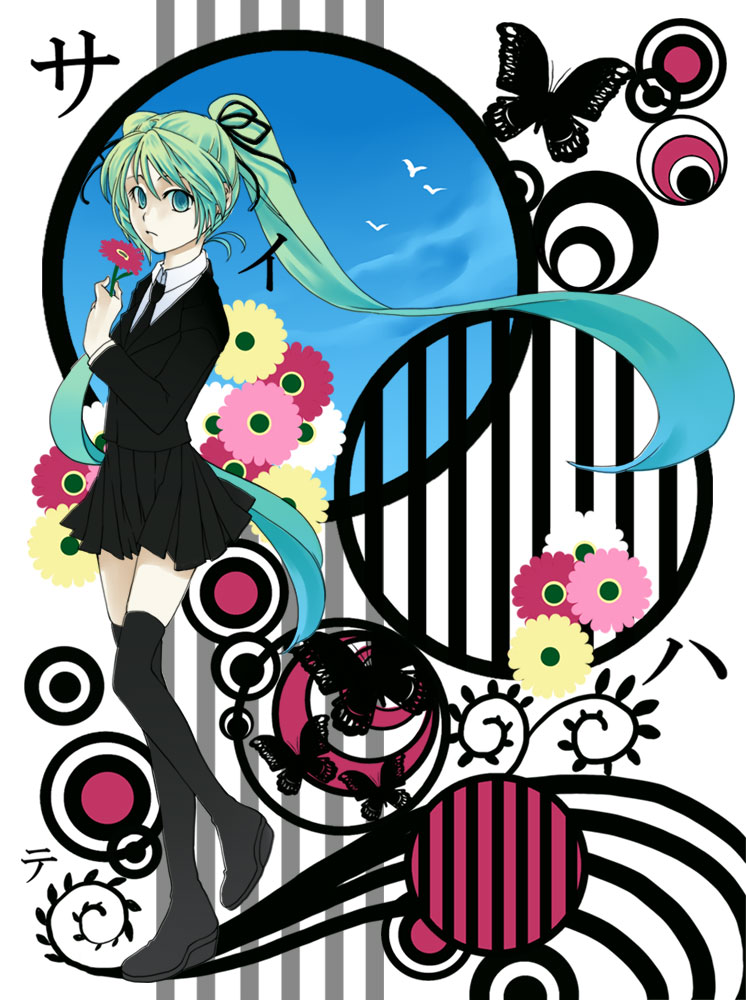 hatsune miku (vocaloid and 1 more) drawn by oyuki_(otozuki_mozuku)